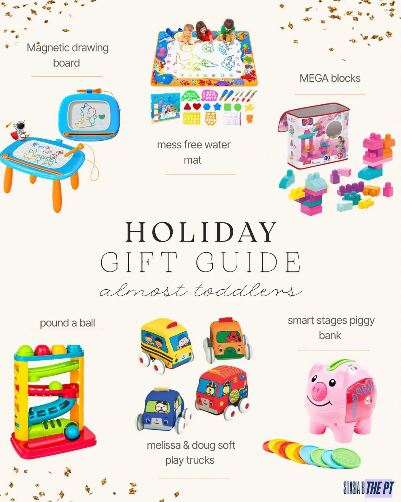 My almost toddlers gift guide is HERE and she is developmentally approved 🎁🙌

These are the toys I reach for over and over as a pediatric PT &mdash; all perfect for that 10&ndash;18 month zone where they&rsquo;re into everything and you&rsquo;re ju