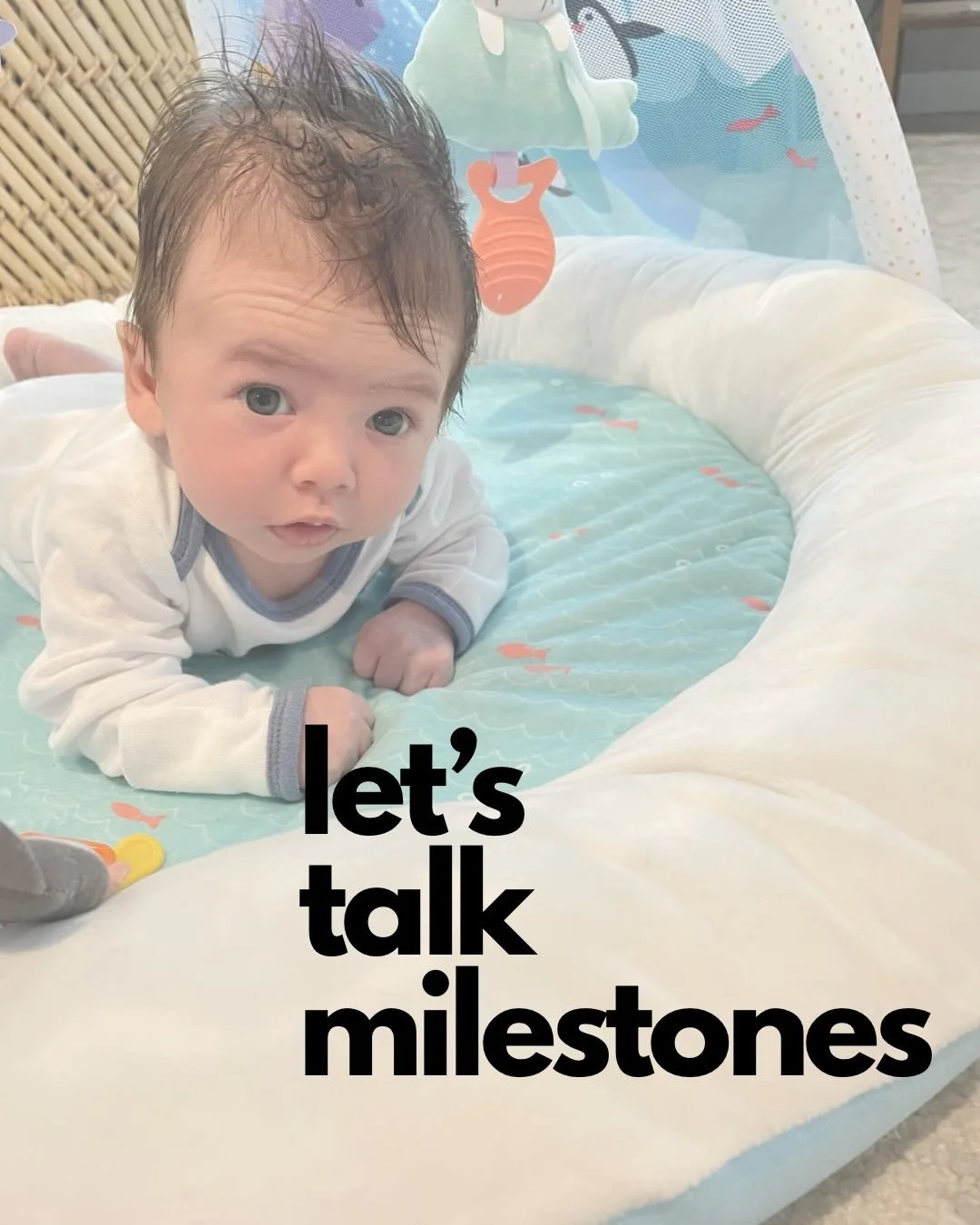 Let&rsquo;s clear something up&hellip;

Milestones are not a competition.
Your baby doesn&rsquo;t get a trophy for doing something first.

BUT&hellip;

Milestones also aren&rsquo;t something we just ignore in the name of &ldquo;every kid is different