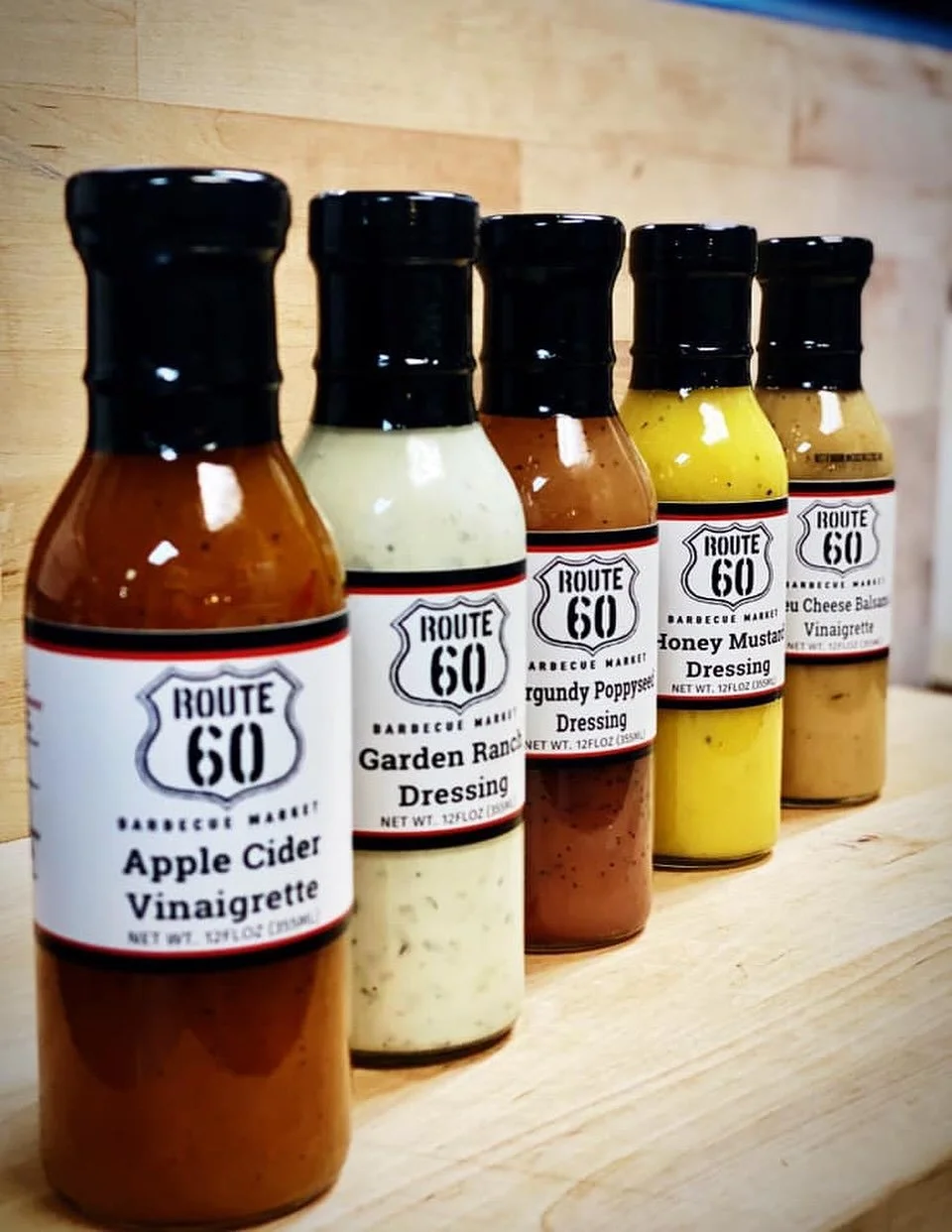 Take the Route 60 flavor home 🔥
Our signature sauces are bottled up and ready for you, perfect on ribs, pulled pork, chicken, or anything that needs a little kick
Sweet, mild, or spicy&hellip; the choice is yours

#BBQ60  #Route60BBQ  #BBQSauce  #Si