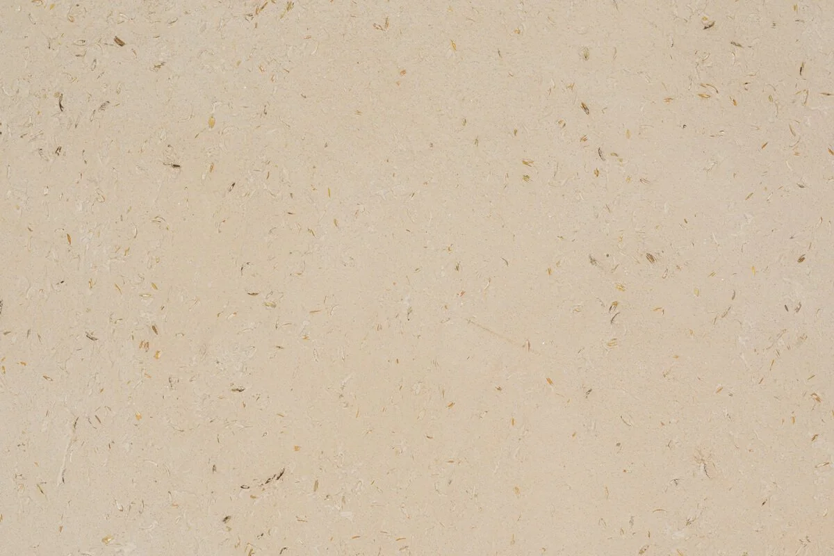 Surface beige avec des motifs de petites particules brunes et blanches