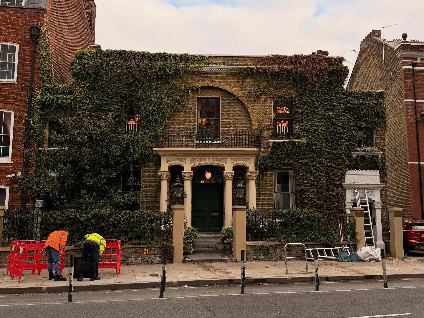 Light trimming and restructuring of the framework on a Virginia creeper for @beataheuman a few weeks back. #treesurgerylondon #treesurgeonlondon