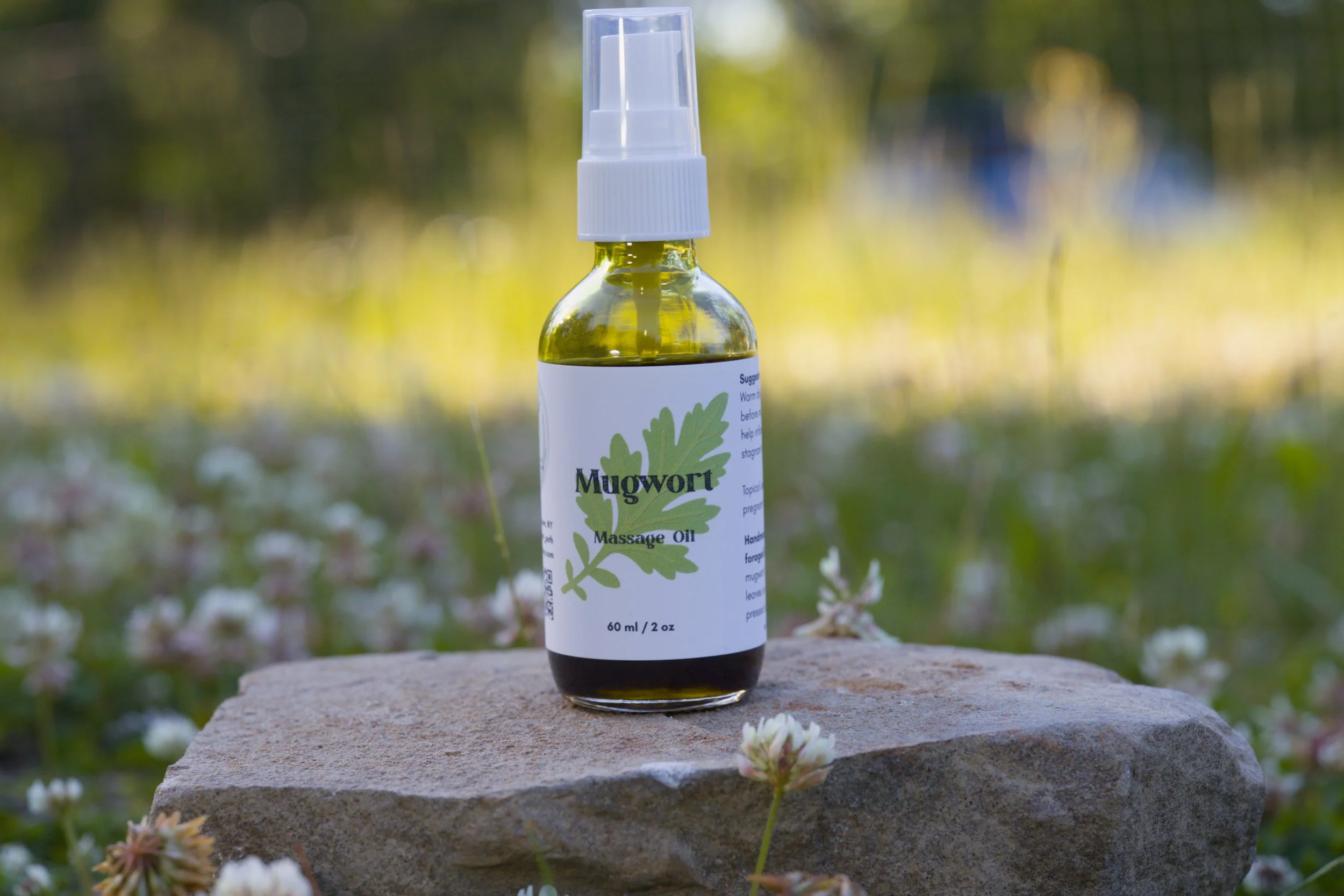 Mugwort Massage Oil, 2 oz
