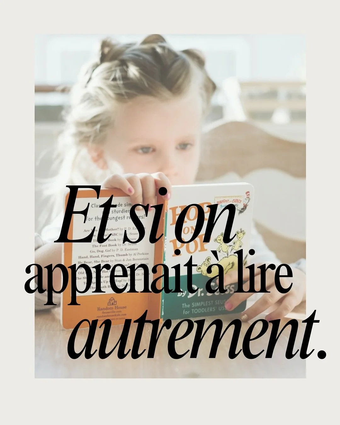 🧠 Et si on apprenait &agrave; lire autrement ?

&Agrave; l&rsquo;&eacute;cole, on apprend d&rsquo;abord &agrave; lire&hellip; puis &agrave; orthographier.
Mais cette logique ne convient pas &agrave; tous les enfants, surtout ceux qui rencontrent des