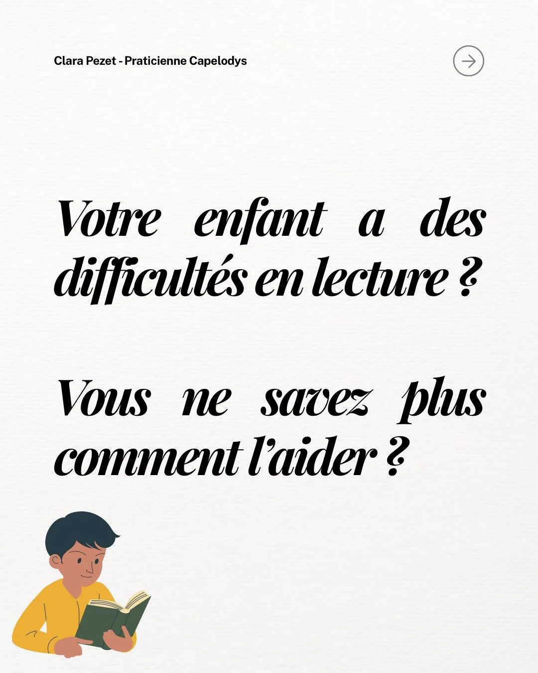 Votre enfant a des difficult&eacute;s en lecture ?

Vous essayez de lire avec lui, vous r&eacute;p&eacute;tez les sons, vous testez les livres conseill&eacute;s par l&rsquo;&eacute;cole&hellip;
Mais la lecture reste lente, difficile et d&eacute;coura