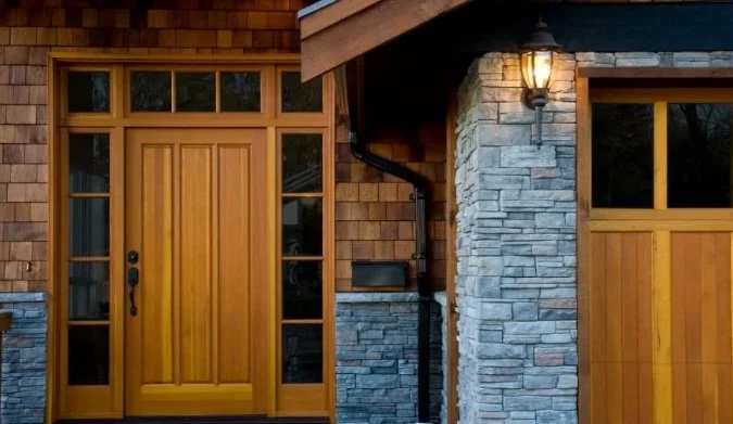 Wood Shakes and Stone Veneer