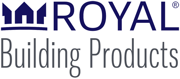 Royal Building Products logo in blue and gray text.