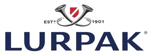LURPAK logo featuring two crossed butter knives above the brand name, established in 1901.