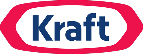 Kraft logo on a red background