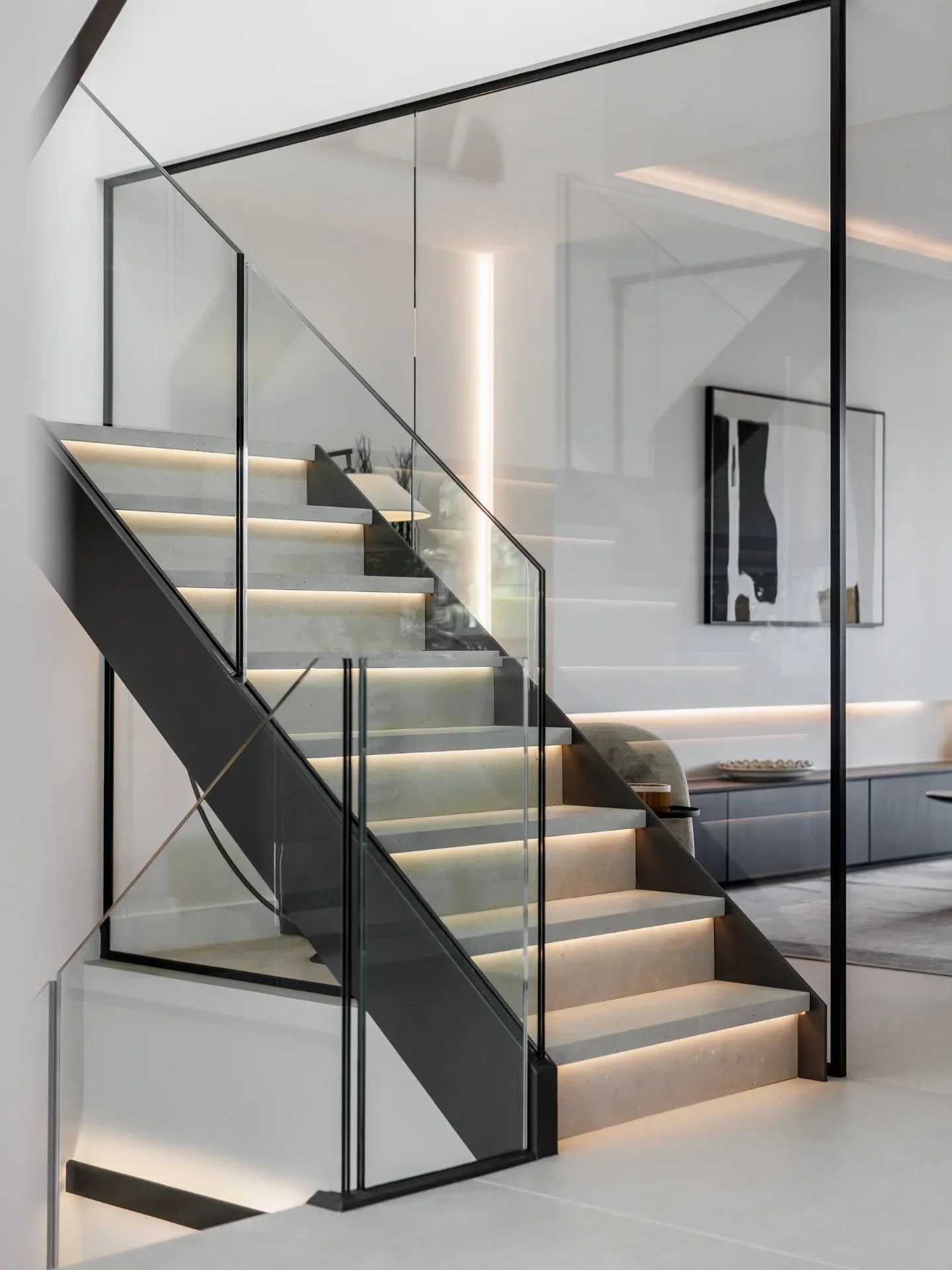 Details from Partridge Walk &ndash; Part 1 📸

Too many to get into one post, so splitting this into two.

A lot of work went into this one. The aim was to make a contemporary new build still feel warm and liveable.

Textured porcelain, discreet ligh