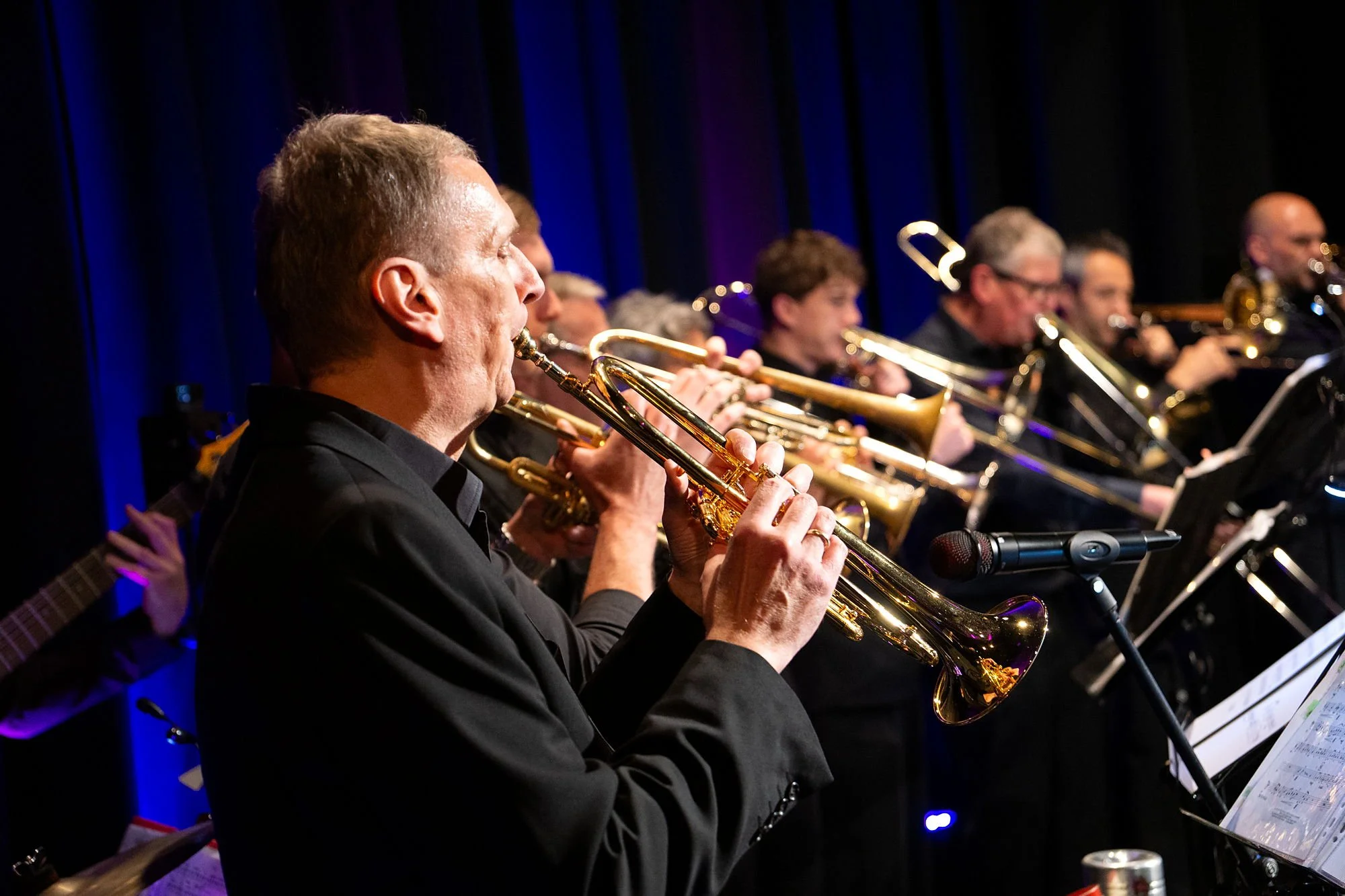 Trompetensatz der Bigband Vaterstetten beim Jazz Light in Neukeferloh