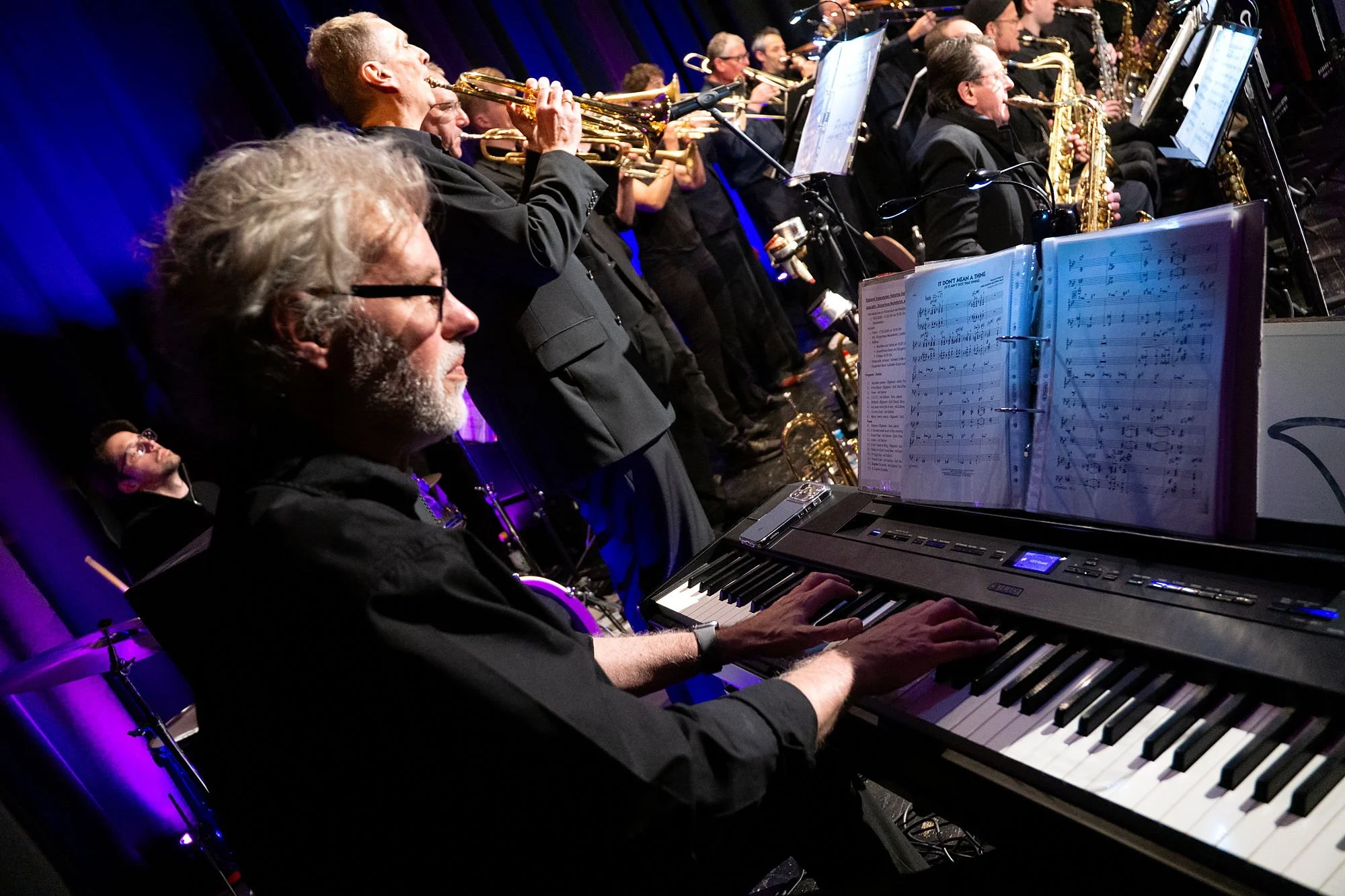 Klavier und Trompeten der Bigband Vaterstetten beim Jazz Light 2026