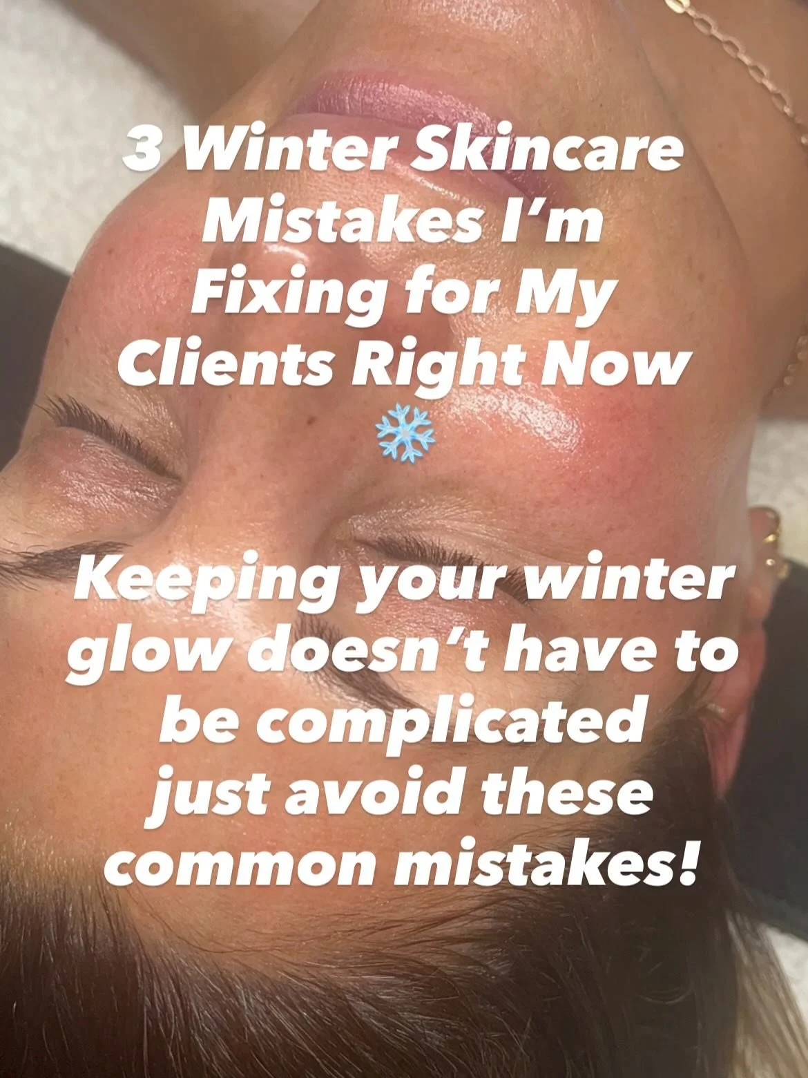 Winter skin acting up? ❄️
These are the top 3 mistakes I&rsquo;m correcting for clients right now and the simple swaps that keep your skin hydrated, smooth, and glowing all season.
Your winter routine doesn&rsquo;t have to be complicated&hellip; it j
