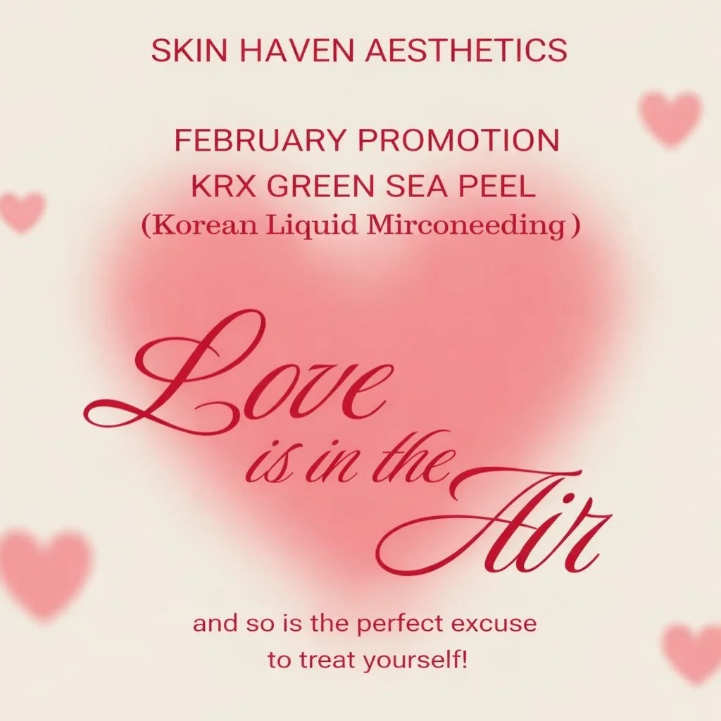 Love yourself this Valentine&rsquo;s Day 💕
Because glowing skin is the best kind of self-love.

Our February favorite is the KRX Green Sea Peel &mdash; a Korean liquid microneedling treatment designed to rejuvenate, smooth, and restore your skin fro