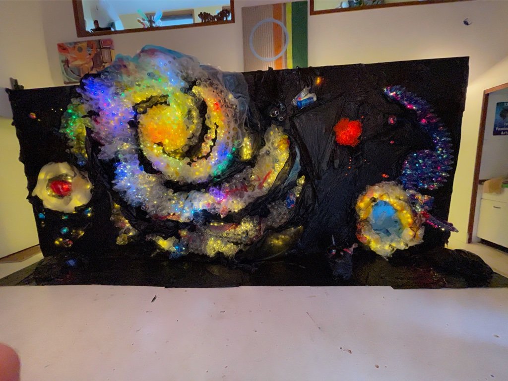 Art work from Simone Spicer, Plastic Galactic.