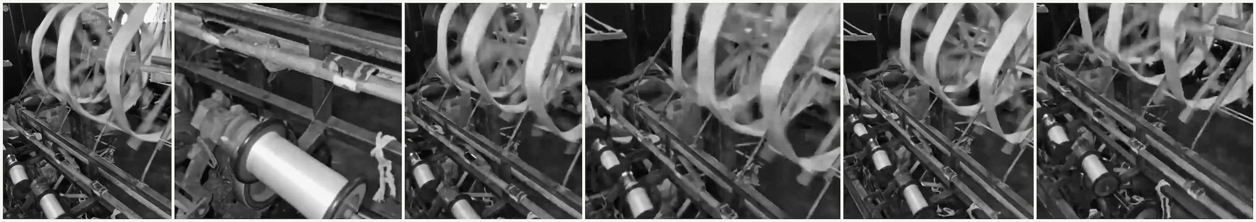 • Hand-weaving Hypatia Serat thread on a traditional handloom