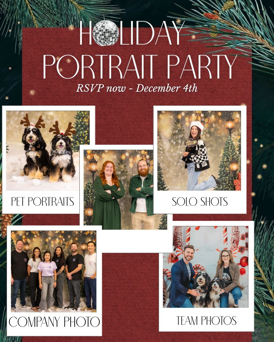 Don&rsquo;t have your picture time reserved yet for our 3rd annual Holiday Portrait Party? Santa knows&hellip;

Snacks, drinks, and photos that&rsquo;ll make your team look holiday-card ready.
Downtown Tampa. Link in bio. Book it. 📸