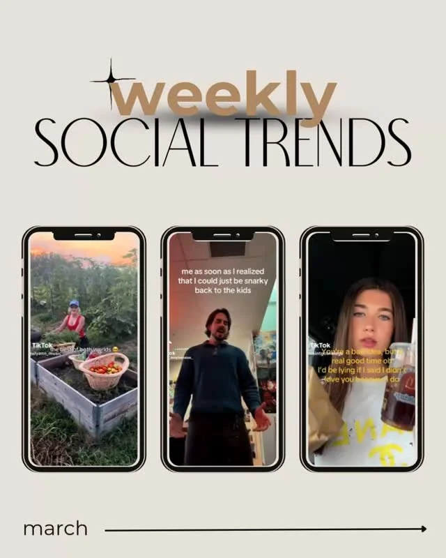 Trends wait for no one. Here's what's worth jumping on this week before the internet moves on.