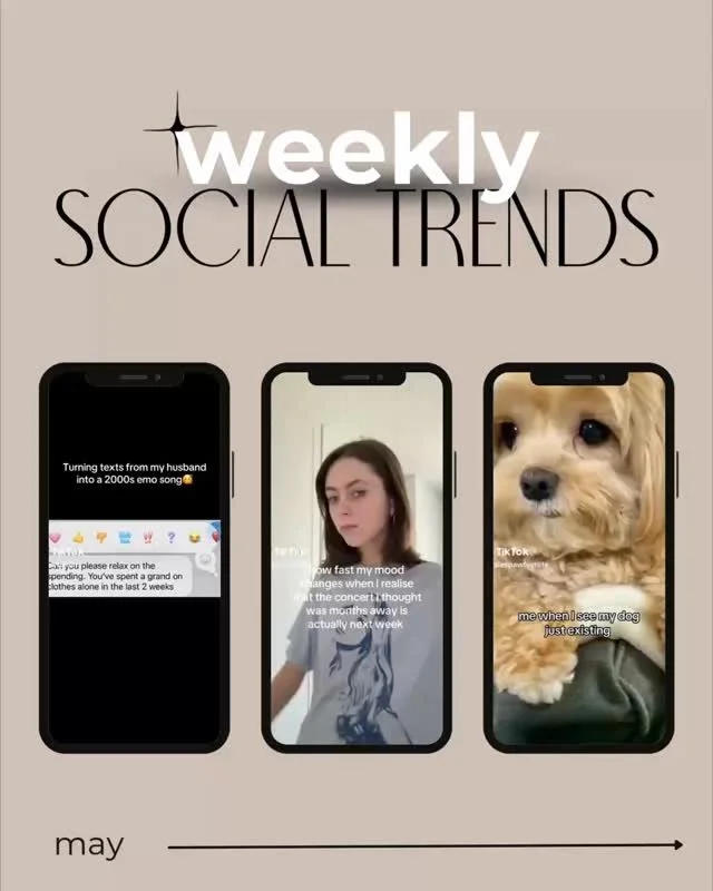 Your first official weekly trends of May just dropped. You're welcome.