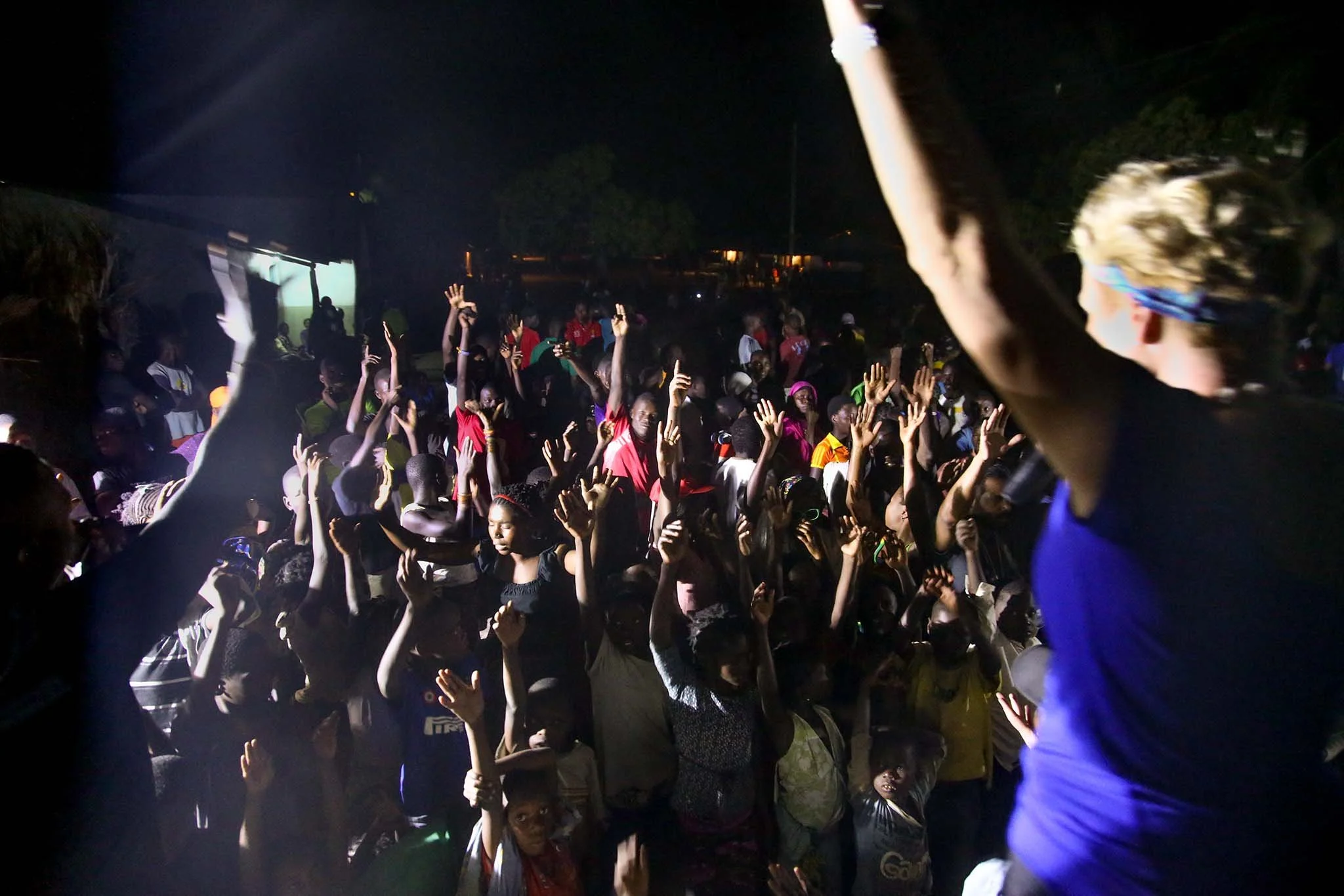 Villagers responding to Jesus