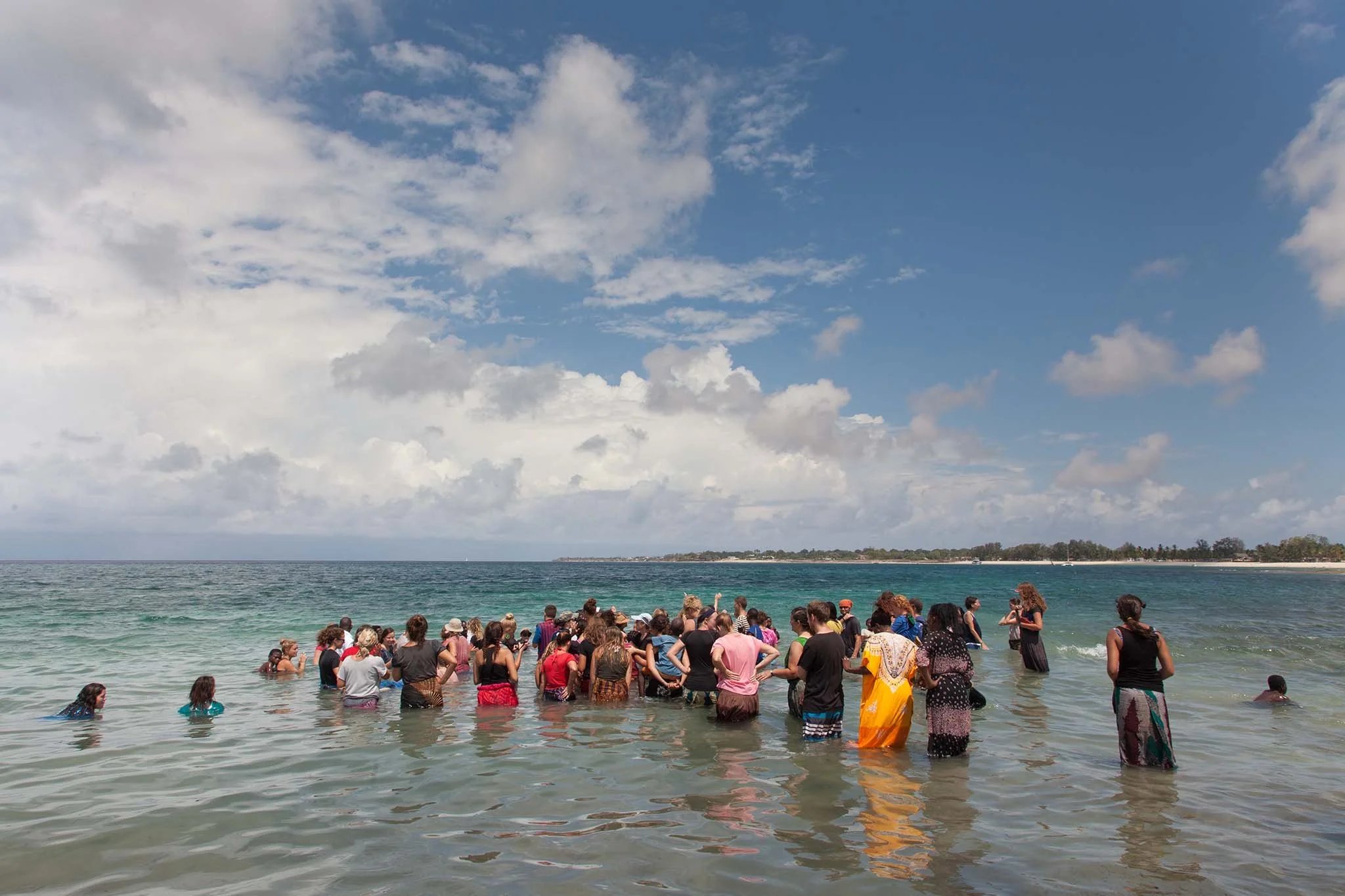 Our Harvest School students being baptized