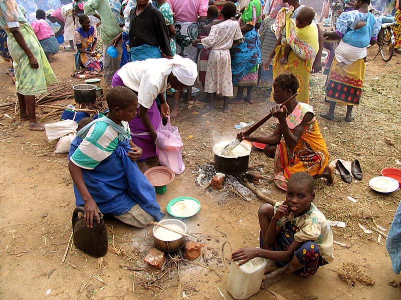Cooking at a bush conference