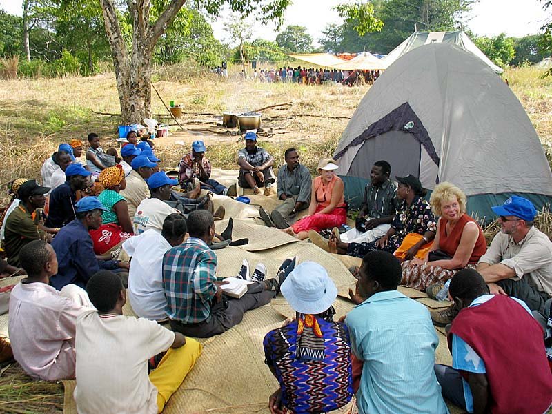 A teaching session with leading pastors in our campground
