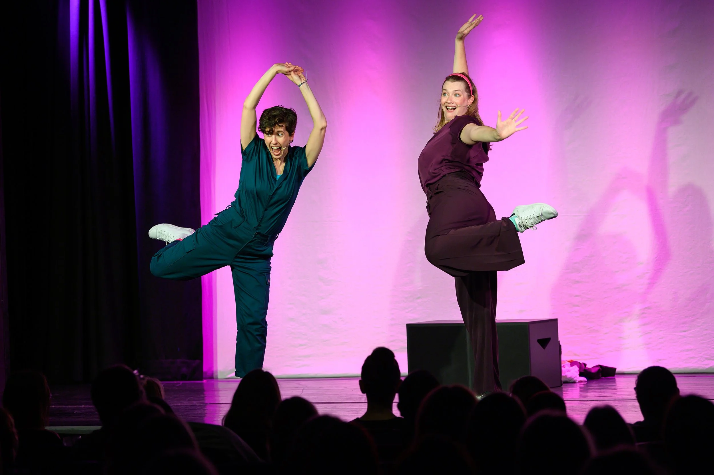 Jumping for joy at Six Chick Flicks