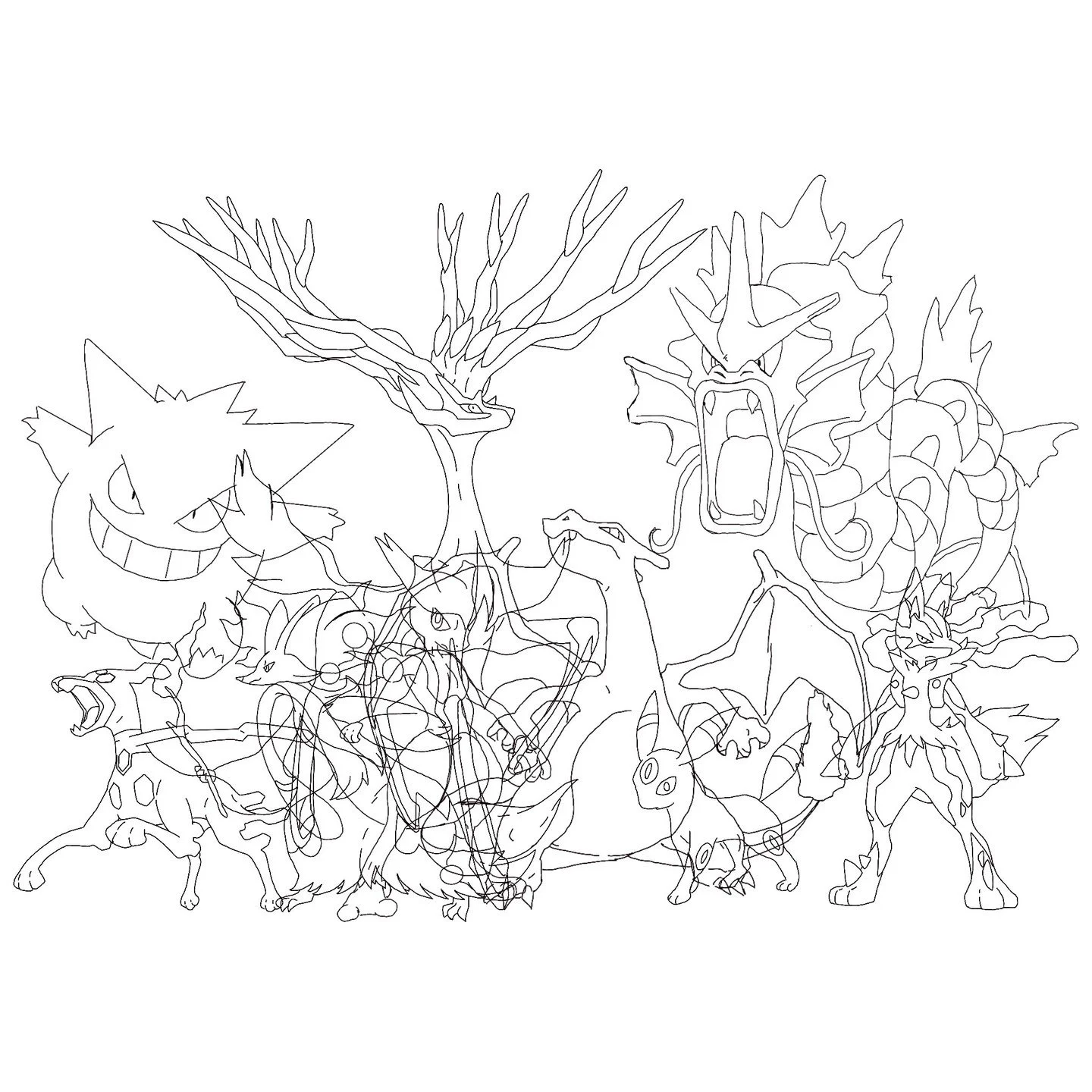 Here is a look at my ZA Pok&eacute;mon Team!⁠
⁠
I've really enjoyed playing through this game and I always tell myself I should do some art for the games I'm playing... so here is the start!⁠
⁠
My goal is to digitally water color all of these 'mons i