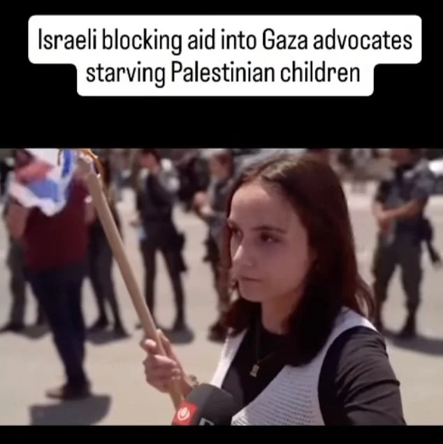 a deranged zionist woman calls for starvation of children