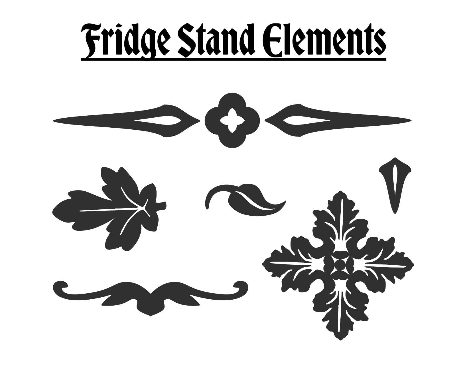Fridge Stand Elements