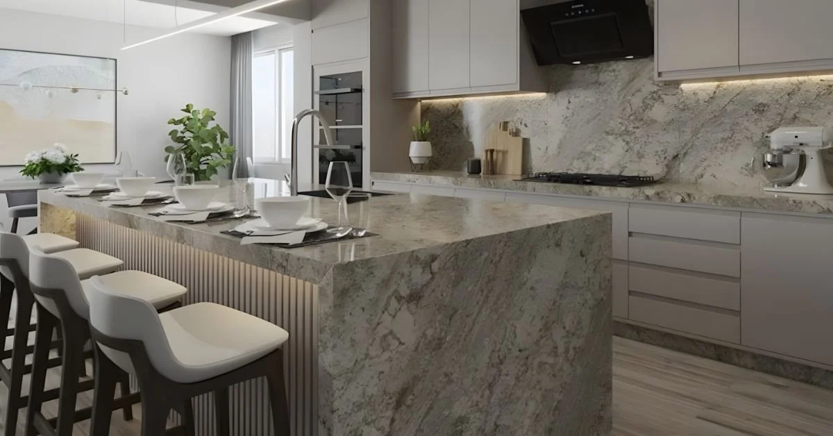 Pairing Stone Slabs With Wood, Metal, and Glass in Design