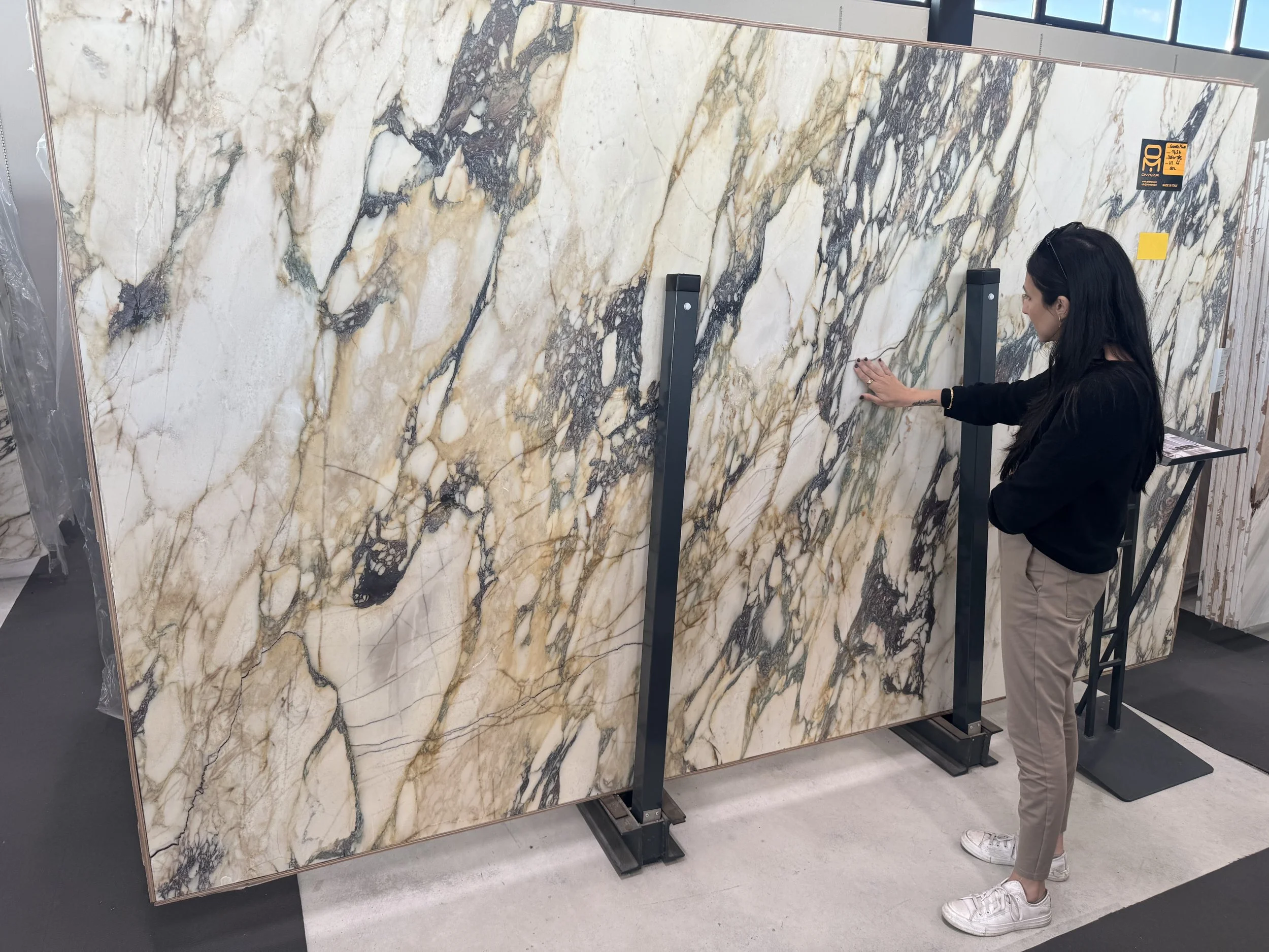 arista ceo with calacatta monet slab