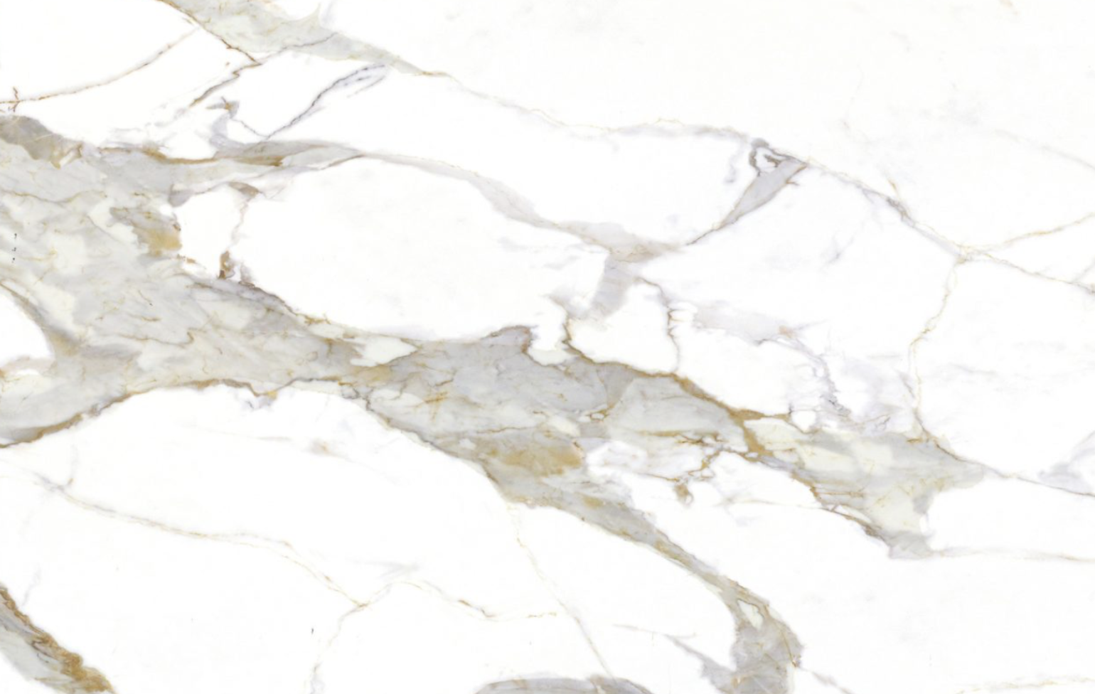 White marble with gray and gold veining