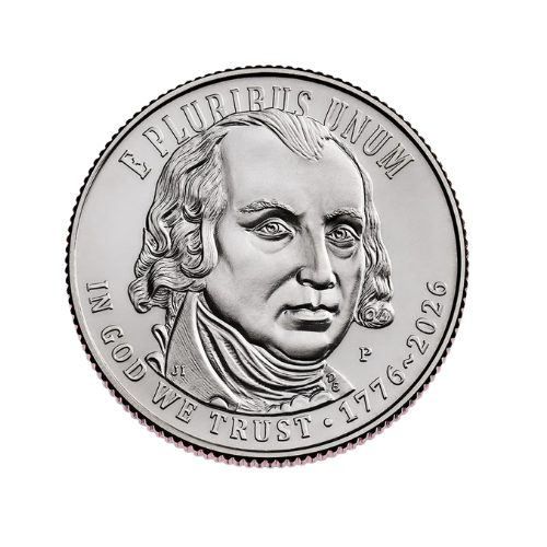 new semiquincentennial quarter us constitution james madison 2026