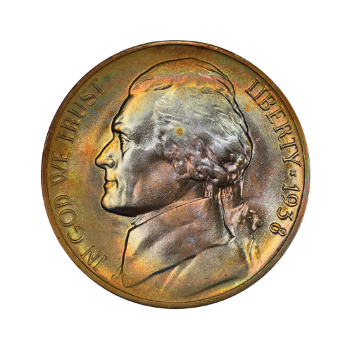 1938 Jefferson Nickel Original Design obverse
