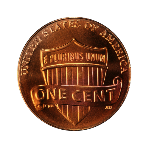 lincoln shield cents reverse only