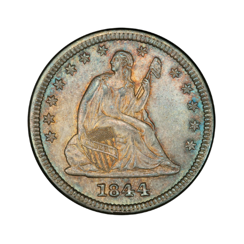 1844 Seated Liberty Quarter U.S. Coin