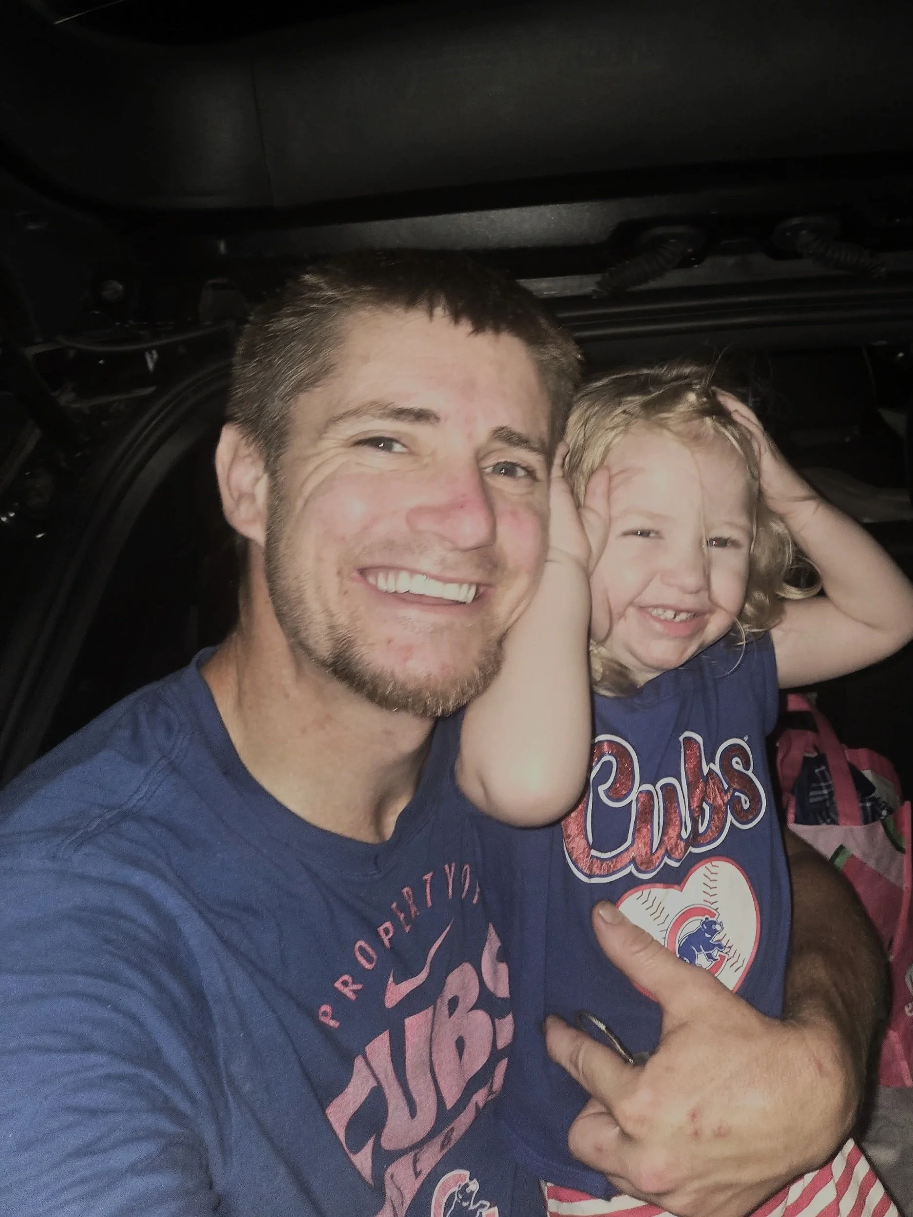 Family-owned septic business owner pictured with his daughter