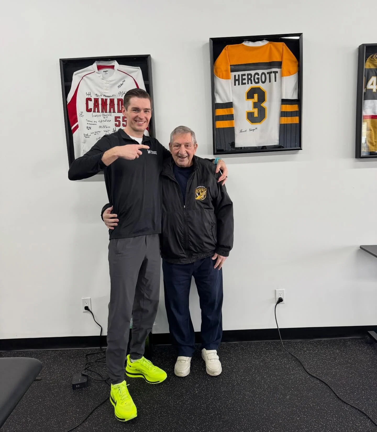 Honoured to add another legend to our &ldquo;wall of fame&rdquo; 🏒

Ron was an Allan Cup champion in 1969 and 1971 with the Galt Hornets 🏆

At W Physiotherapy &amp; Sports Performance, we love celebrating the achievements of our athletes - both cur