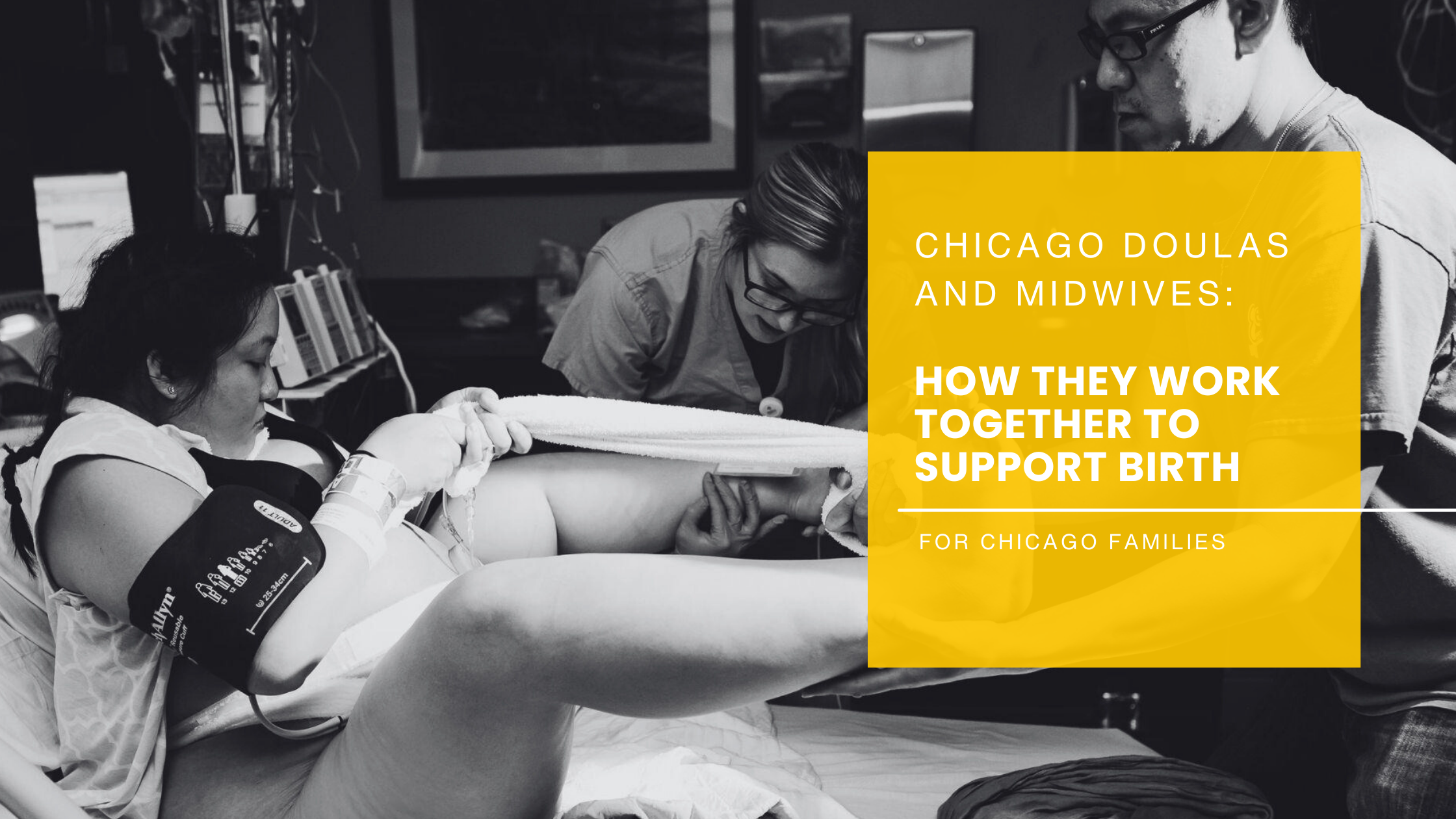 pregnant woman laboring in hospital getting ready to push using tug-of-war support