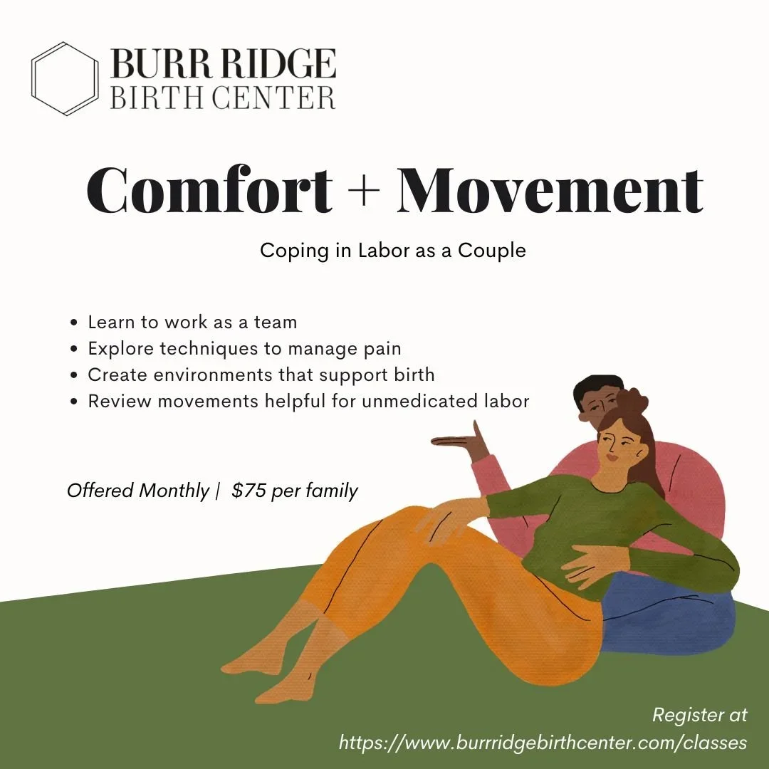 Comfort + Movement: Coping in Labor as a Couple - Burr Ridge Birth Center