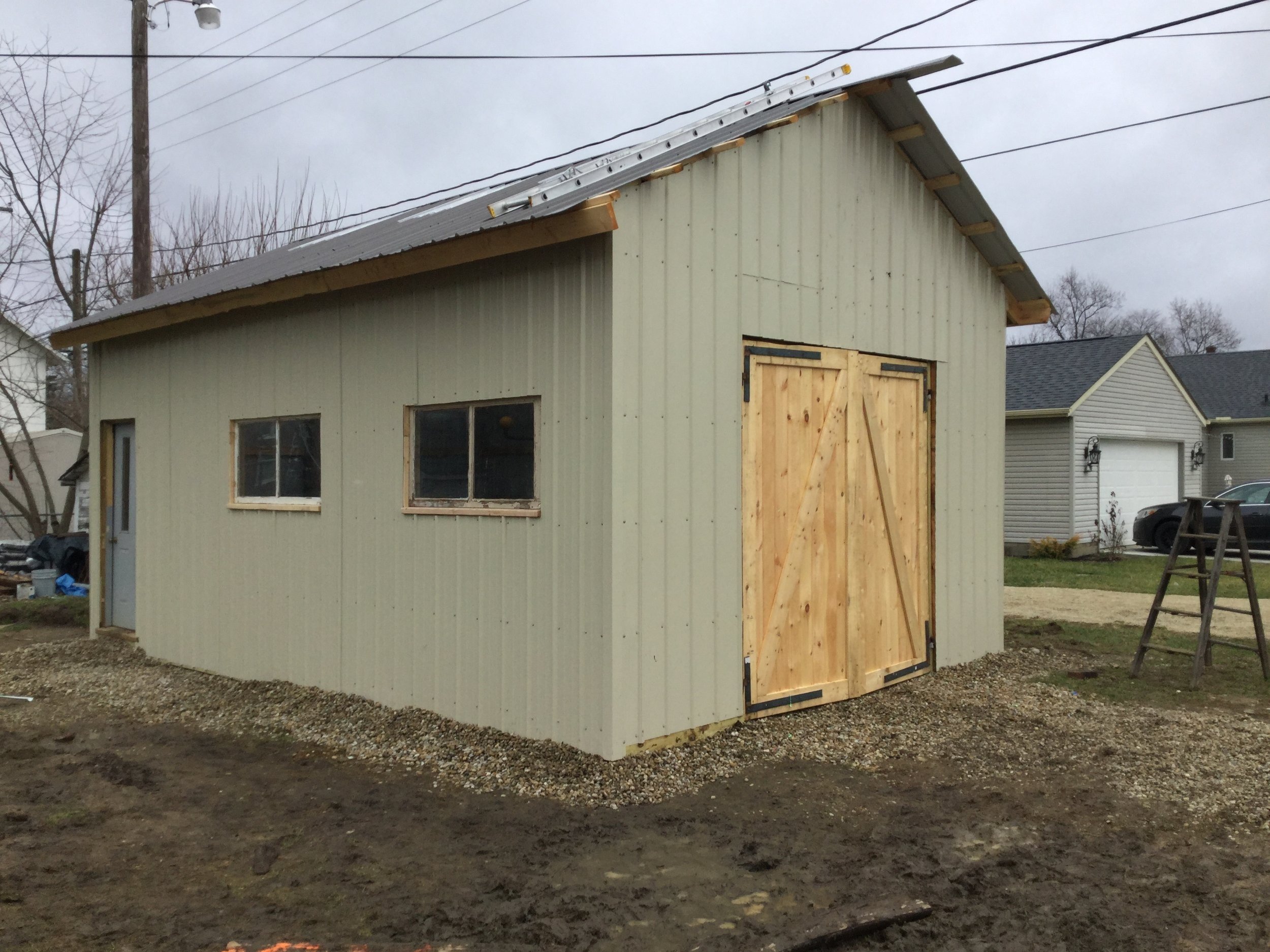 Custom doors and hinges built by Andrew