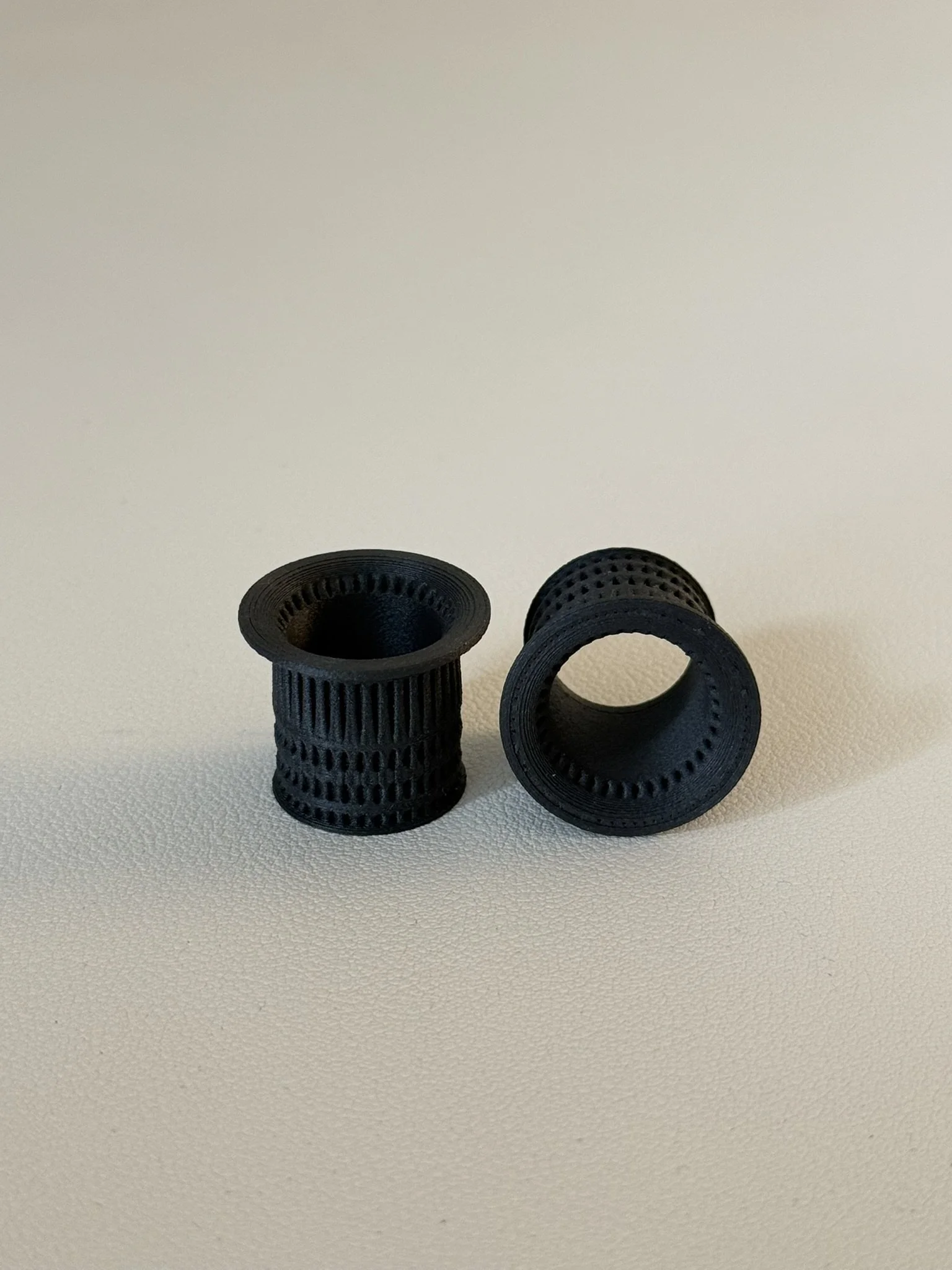 Perforated Carbon Fiber PETG Road Bike Bar Plugs