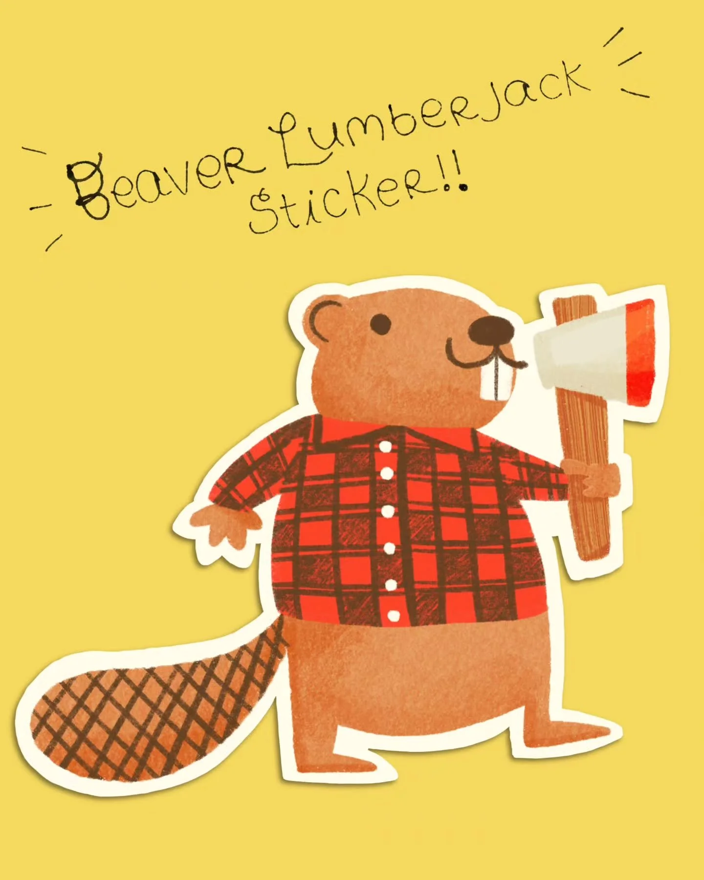 Day 27 prompt: axe 

Sometimes you don't have enough time to really draw a lot. So you make a beaver sticker 🦫 

#peachtobee25axe #peachtober25 #peachtober25day27 #illustration #beaver #Sticker #womenwhoillustrate #dailyartchallenge #creative