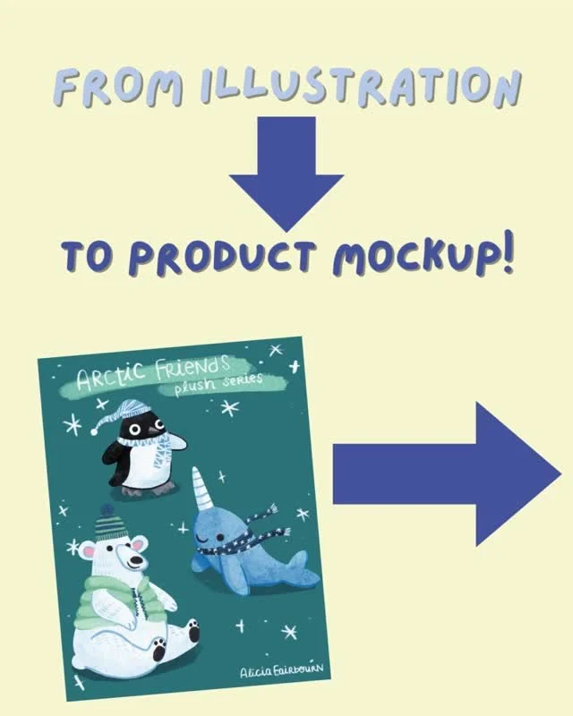 They&rsquo;re finally complete! Introducing my Arctic Friends plush trio: Penguin, Polar Bear, and Narwhal.
This project has been such a joy from sketch &rarr; illustration &rarr; plush mockup.
Soft shapes, cozy scarves, and chilly winter personaliti