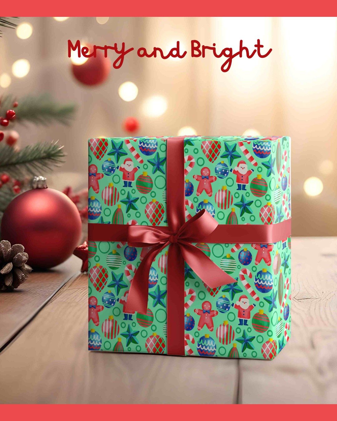 🎄✨ Wrapping spirits bright ✨🎄
This playful holiday pattern is all about cheerful Santas, candy canes, ornaments, and cozy Christmas joy. Designed to make gifts feel extra special before they&rsquo;re even opened 🎁

Perfect for wrapping paper, stat