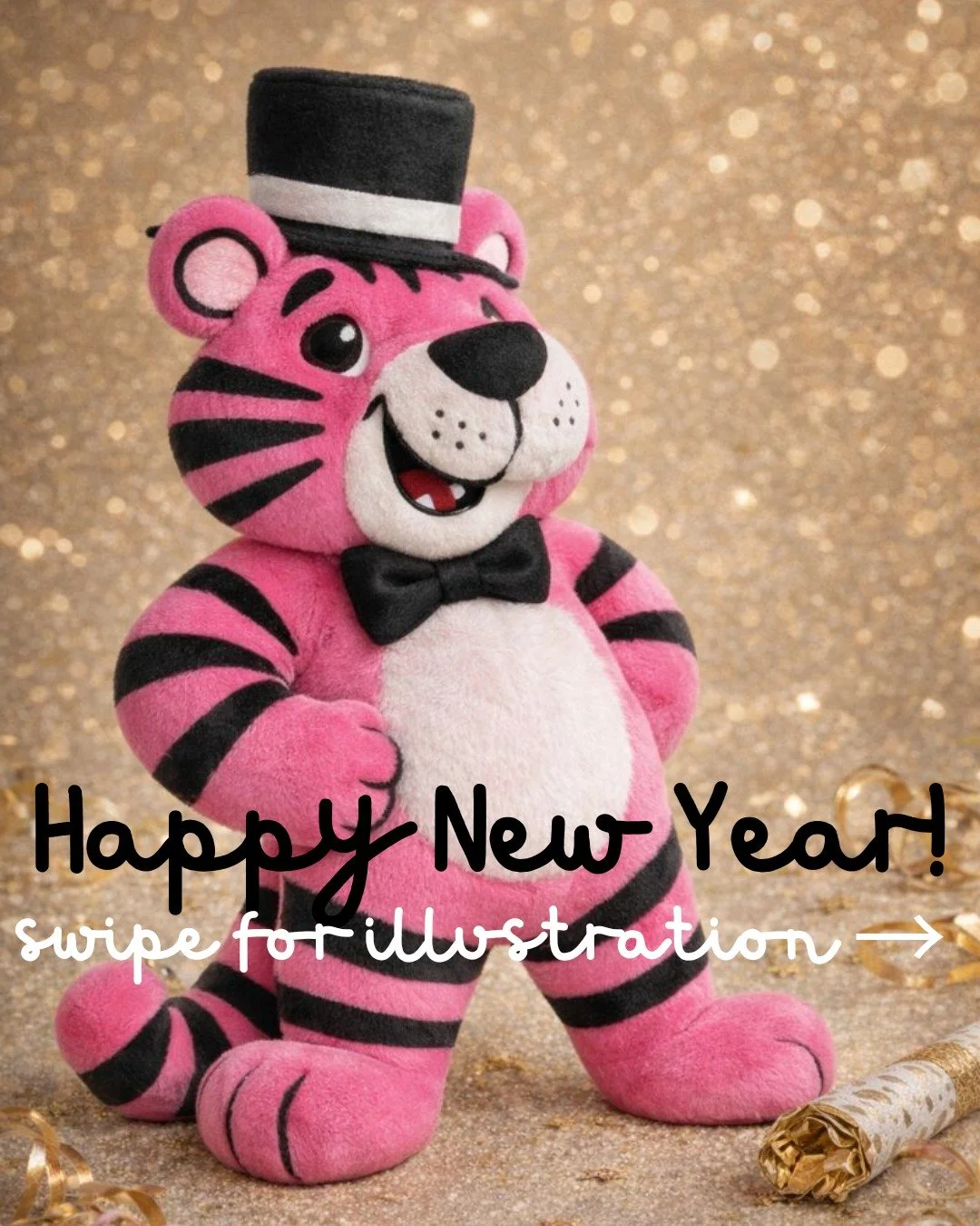 Cheers to a brand new year! 🎉✨
Wishing everyone a happy new year filled with fresh starts, good ideas, and a little sparkle along the way 🥂💛

#AliciaFairbournArt
 #HappyNewYear #CheersToTheNewYear #NewYearIllustration #CountdownToMidnight #Festive