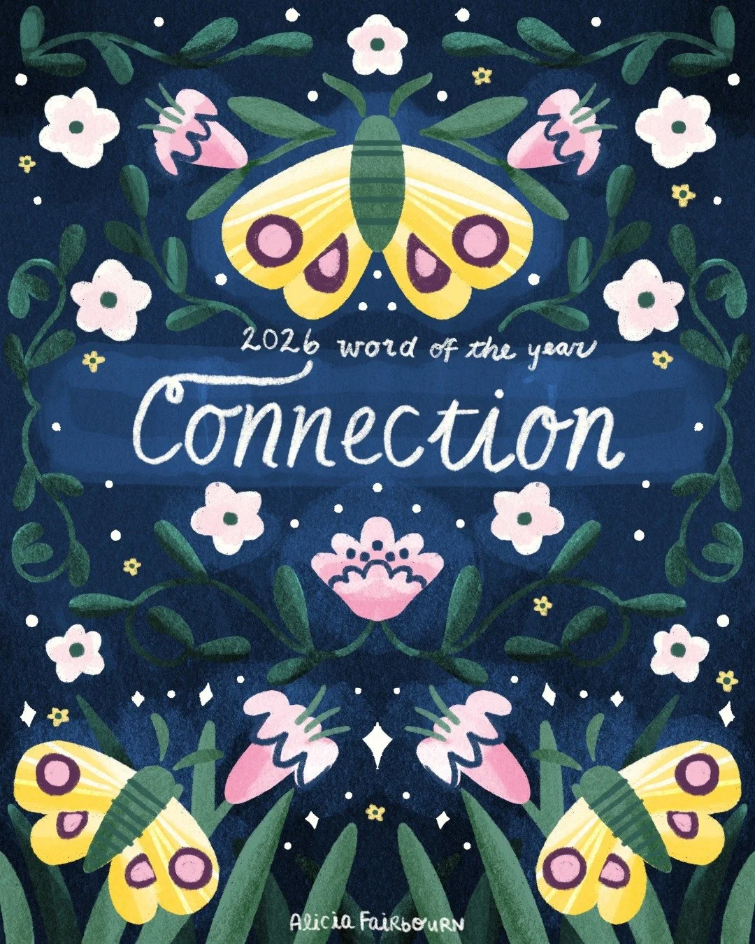 My word of the year for 2026 is connection.

As an artist living far from family and working in a creative career, connection is something I&rsquo;ve deeply missed&mdash;and something I&rsquo;m intentionally choosing this year.

I want to connect mor