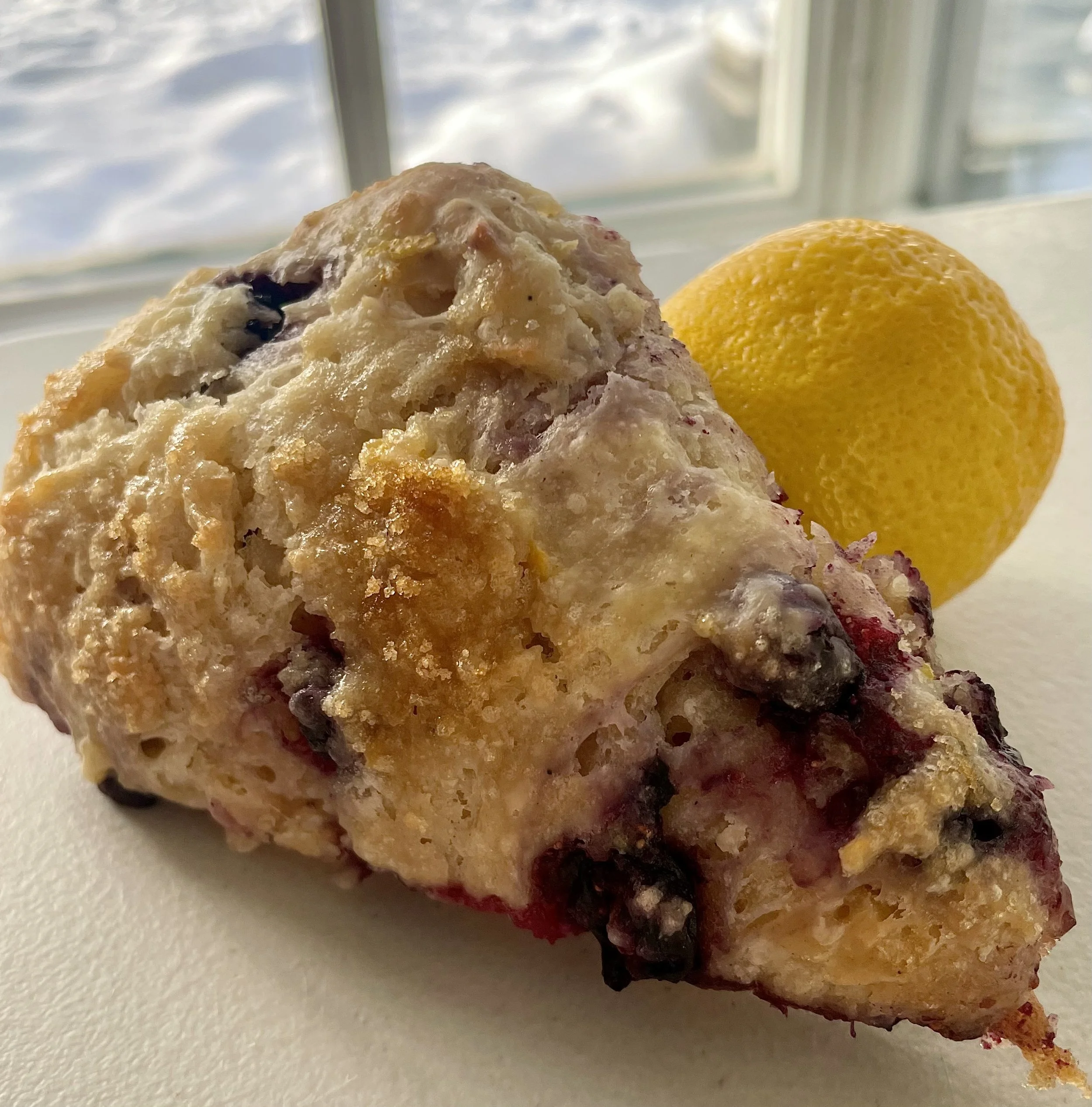 Lemon Blueberry Sourdough Scones ($14) (4 pack)