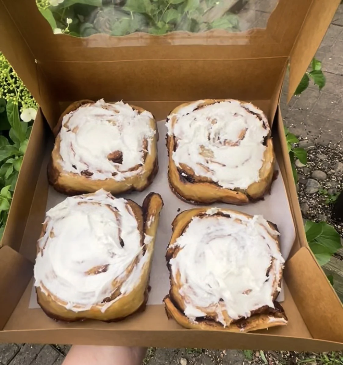 Classic Sourdough Cinnamon Rolls ($15)